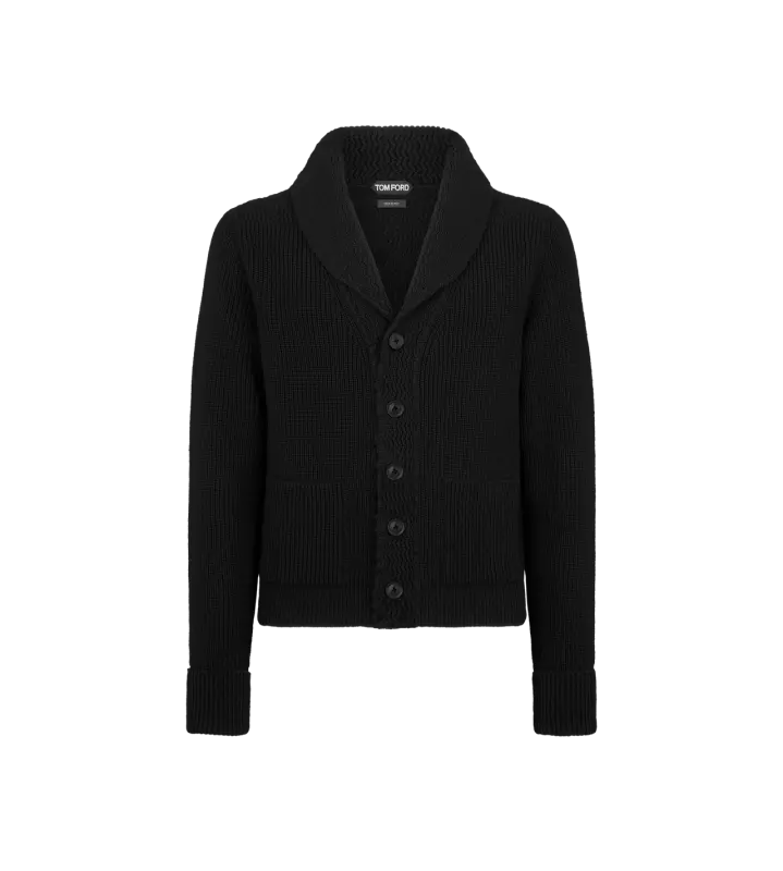 CASHMERE SHAWL COLLAR CARDIGAN online